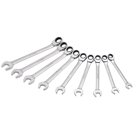 Urrea SAE Spline reversible ratcheting wrench sets (9 pieces). JLMC9R